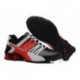 Chaussures en cuir Nike Shox Current Homme Noir/Blanc/Rouge
