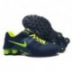 Chaussures supérieures Nike Shox Current Respirable Mesh Chaussures homme/Bleu fluorescent