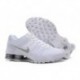 Homme Nike Shox Chaussures respirantes courantes en acier blanc/gris Supérieur