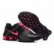 Homme Nike Shox Chaussures en cuir noir/gris/rose