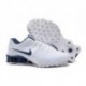 Hommes Blanc/Bleu Chaussures Supérieures Nike Shox