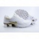 Chaussures de course à pied Nike Shox NZ Blanc/Or pour homme