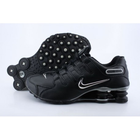 Chaussures de course Nike Shox NZ pour homme Noir/Argent