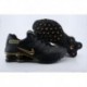 Homme Noir/Or Logo Nike Shox NZ Chaussures de course