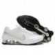 Chaussures de course blanc/argent Nike Shox R4 pour homme