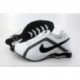 Chaussures de course Nike Shox R4 pour homme et blanc/gris foncé