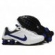Blanc/Royal Bleu Nike Shox R4 Homme Running Chaussures
