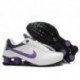 Femme Nike Shox R4 Blanc/Purple Running Chaussures
