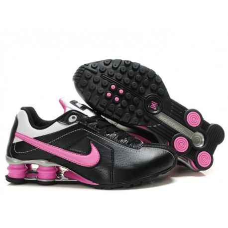 Chaussures de course femme Nike Shox R4 Noir/Rose/Argent